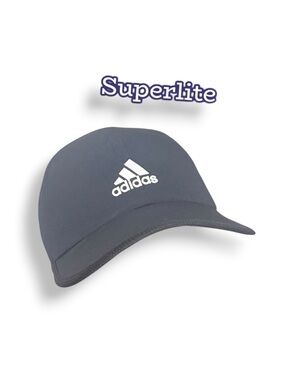 ADIDAS Women's Superlite Relaxed Fit Performance Hat Black and White